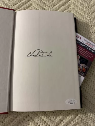 CHARLIE DUKE SIGNED MOON WALKER BOOK HARDCOVER JSA AUTHENTICATED COA COLLECTIBLE MEMORABILIA