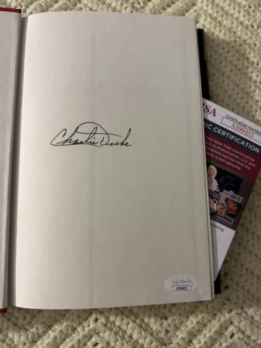 CHARLIE DUKE SIGNED MOON WALKER BOOK HARDCOVER JSA AUTHENTICATED COA COLLECTIBLE MEMORABILIA