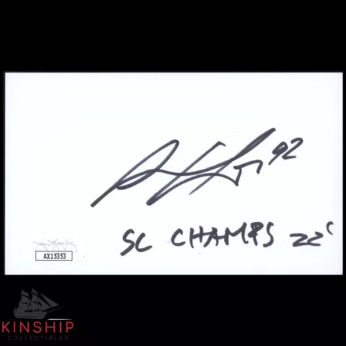 GABRIEL LANDESKOG SIGNED 3×5 INDEX CARD JSA COA AVALANCHE HOCKEY AUTO Z1868 COLLECTIBLE MEMORABILIA