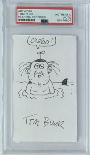 GARBAGE PAIL KIDS ORIGINAL 1/1 SKETCH DRAWING & SIGNED TOM BUNK PSA DNA COA COLLECTIBLE MEMORABILIA