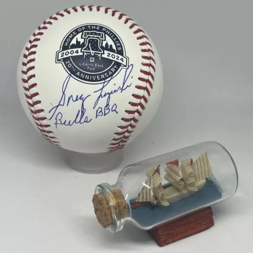GREG LUZINSKI SIGNED CITIZENS BANK PARK LOGO BASEBALL JSA PHILLIES AUTO A3437 COLLECTIBLE MEMORABILIA