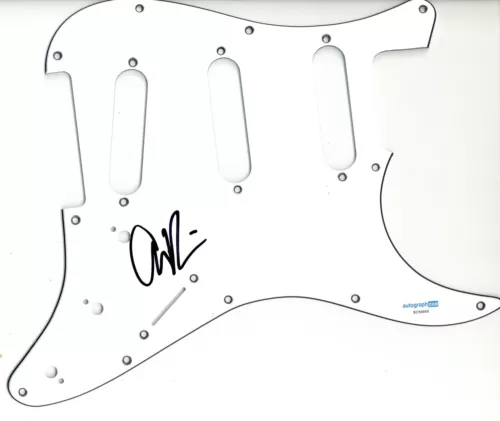 INTERNAL BLEEDING SIGNED AUTOGRAPH STRAT GUITAR PICKGUARD ACOA CHRIS PERVELIS COLLECTIBLE MEMORABILIA