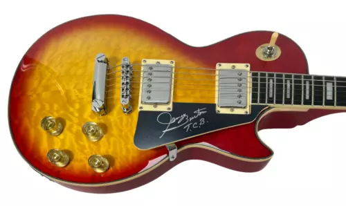 JAMES BURTON SIGNED ELECTRIC GUITAR ELVIS PRESLEY TCB BAND AUTOGRAPH BECKETT COA COLLECTIBLE MEMORABILIA
