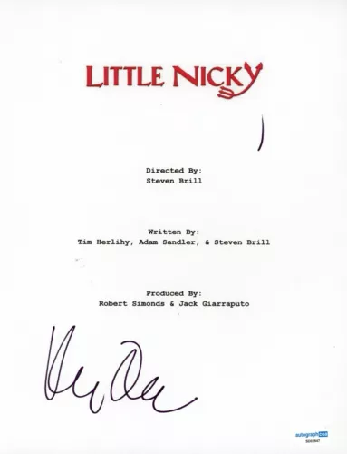 KEVIN NEALON SIGNED AUTOGRAPH FULL MOVIE SCRIPT ACOA LITTLE NICKY