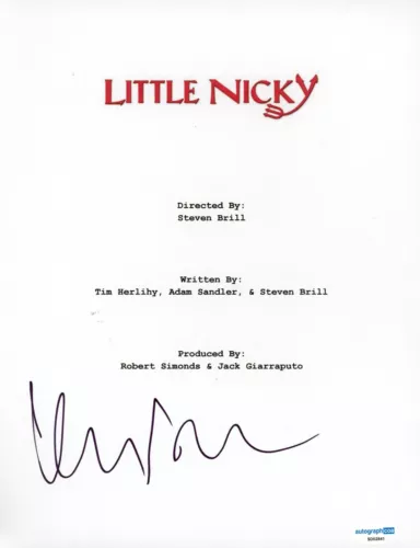 KEVIN NEALON SIGNED AUTOGRAPH FULL MOVIE SCRIPT ACOA LITTLE NICKY