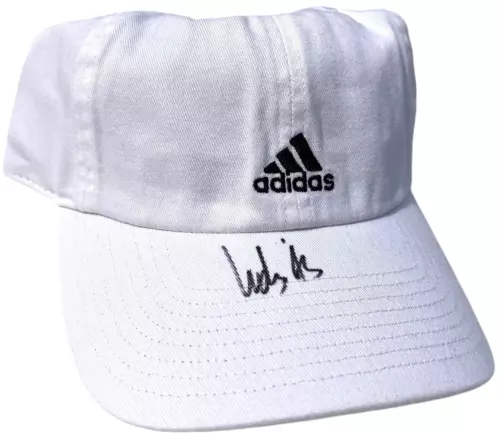 LUDVIG ABERG SIGNED AUTOGRAPHED ADIDAS GOLF HAT MASTERS PGA BRITISH US JSA COA COLLECTIBLE MEMORABILIA
