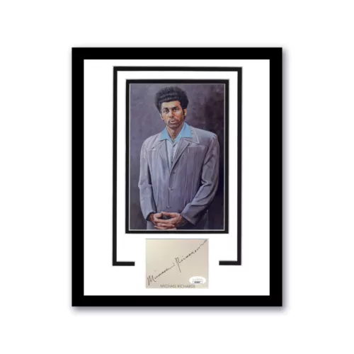 MICHAEL RICHARDS SIGNED AUTOGRAPH FRAMED 11×14 DISPLAY ACOA KRAMER SEINFELD PIC COLLECTIBLE MEMORABILIA