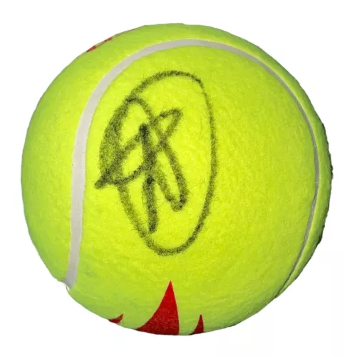 NOVAK DJOKOVIC SIGNED AUTOGRAPH MINI JUMBO US OPEN OFFICIAL TENNIS BALL BECKETT COLLECTIBLE MEMORABILIA