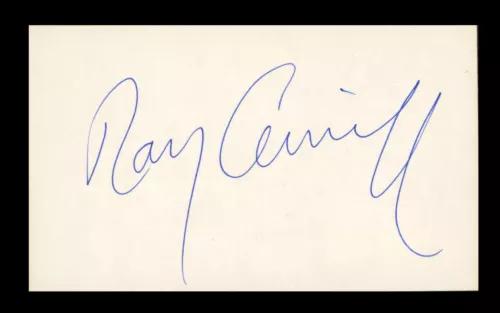 RAY CONNIFF MUSICIAN AUTHENTIC SIGNED 3×5 INDEX CARD AUTOGRAPHED BAS #BP00903 COLLECTIBLE MEMORABILIA