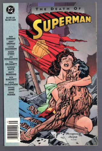 THE DEATH OF SUPERMAN FIRST EDITION COMIC BOOK DC 1993 AMAZING CONDITION COLLECTIBLE MEMORABILIA