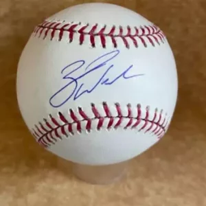 ZACK WHEELER PHILADELPHIA PHILLIES SIGNED AUTOGRAPHED M.L. BASEBALL BECKETT AUTH
