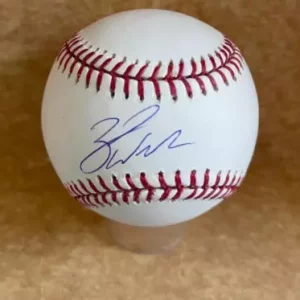 ZACK WHEELER PHILADELPHIA PHILLIES SIGNED AUTOGRAPHED M.L. BASEBALL BECKETT AUTH