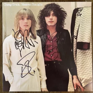 ‘Cheap Trick’ Band Signed Vinyl Album ‘Heaven Tonight’ ‘Robin Zander’ Tom & Rick