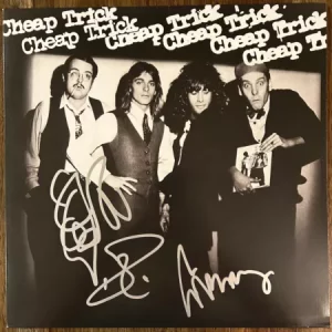 ‘Cheap Trick’ Band Signed Vinyl Album Self Title ‘Robin Zander’ Tom & Rick