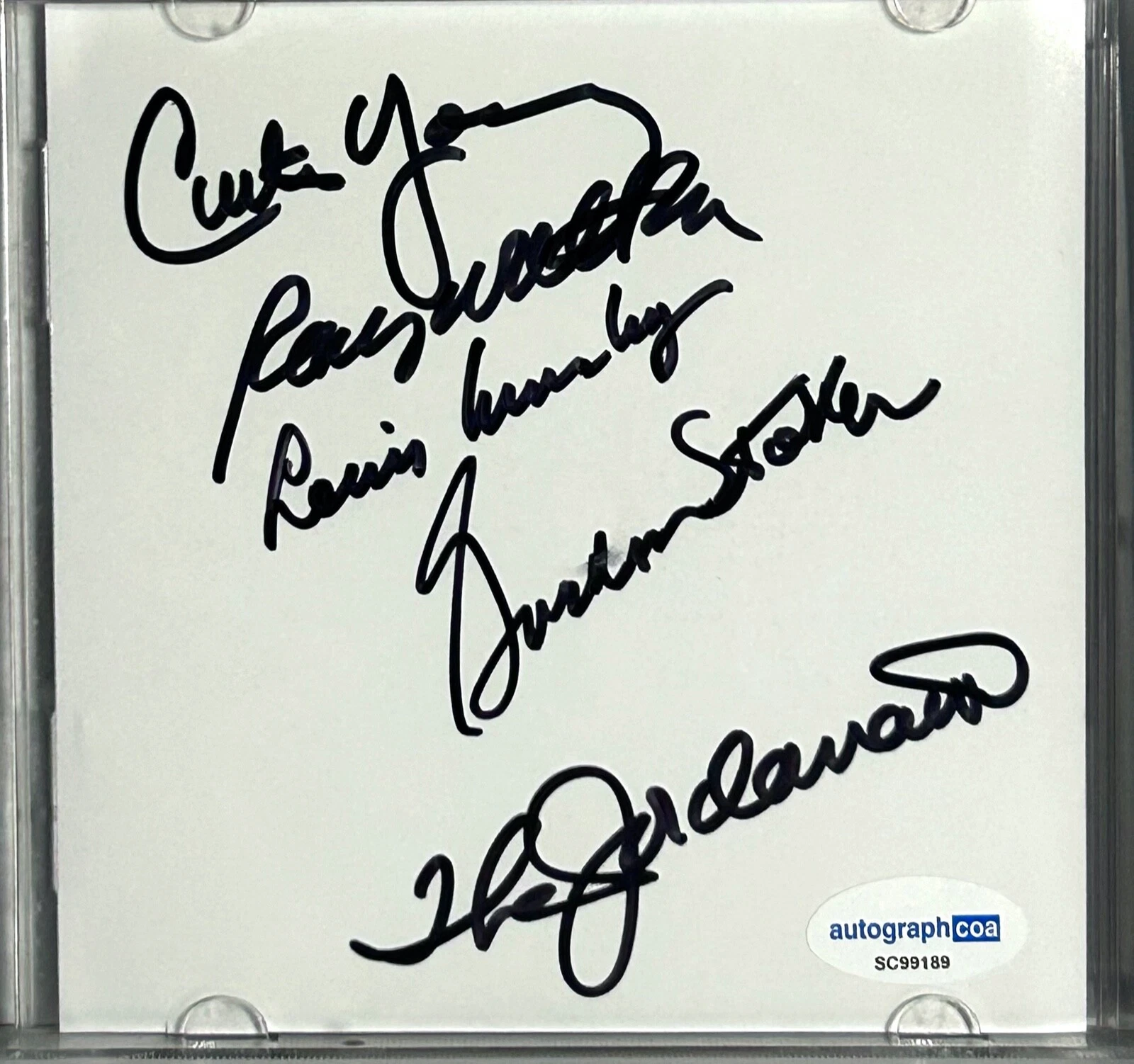 THE JORDANAIRES Signed Auto CD 
