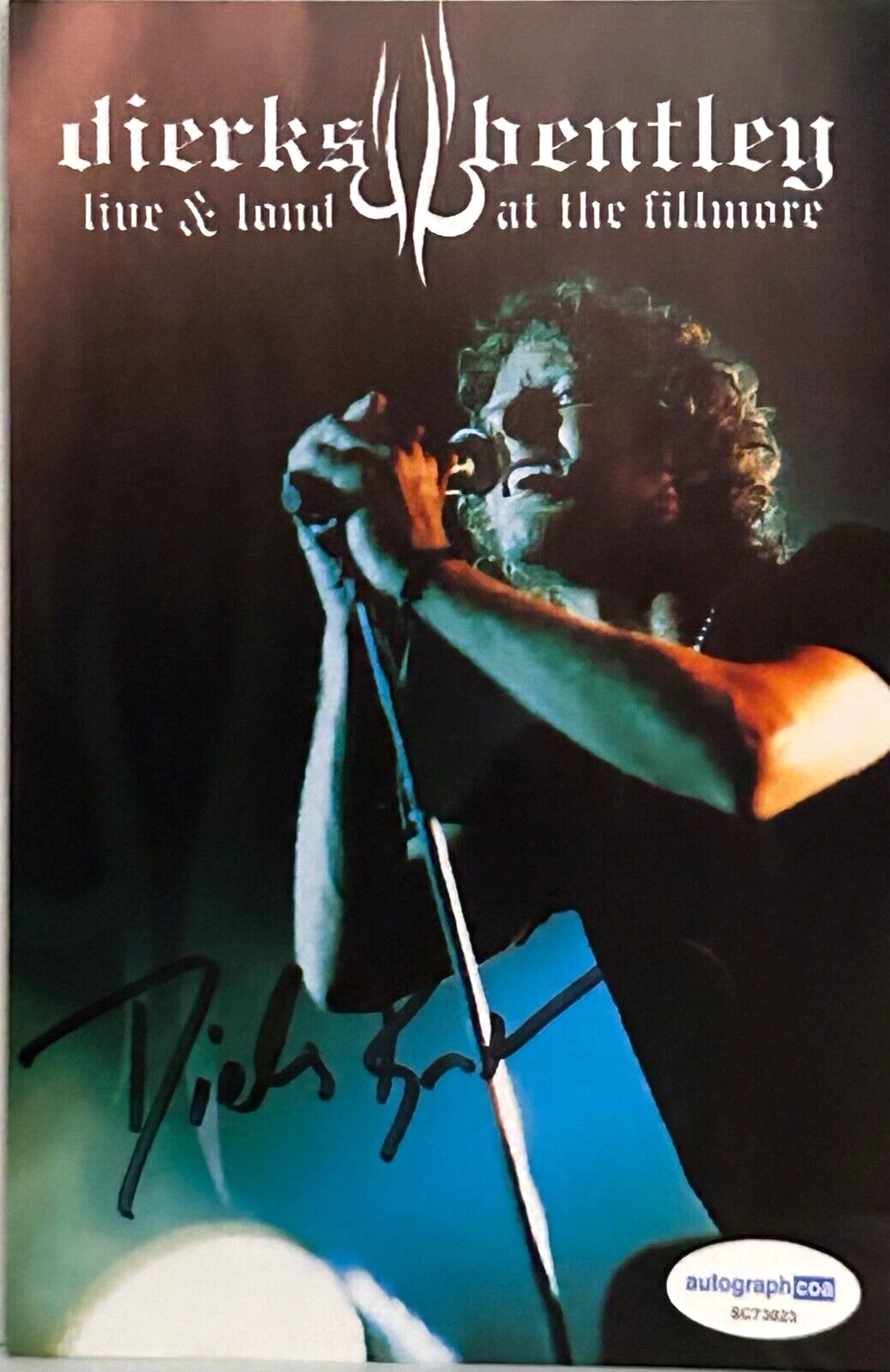 DIERKS BENTLEY Signed DVD Cover 