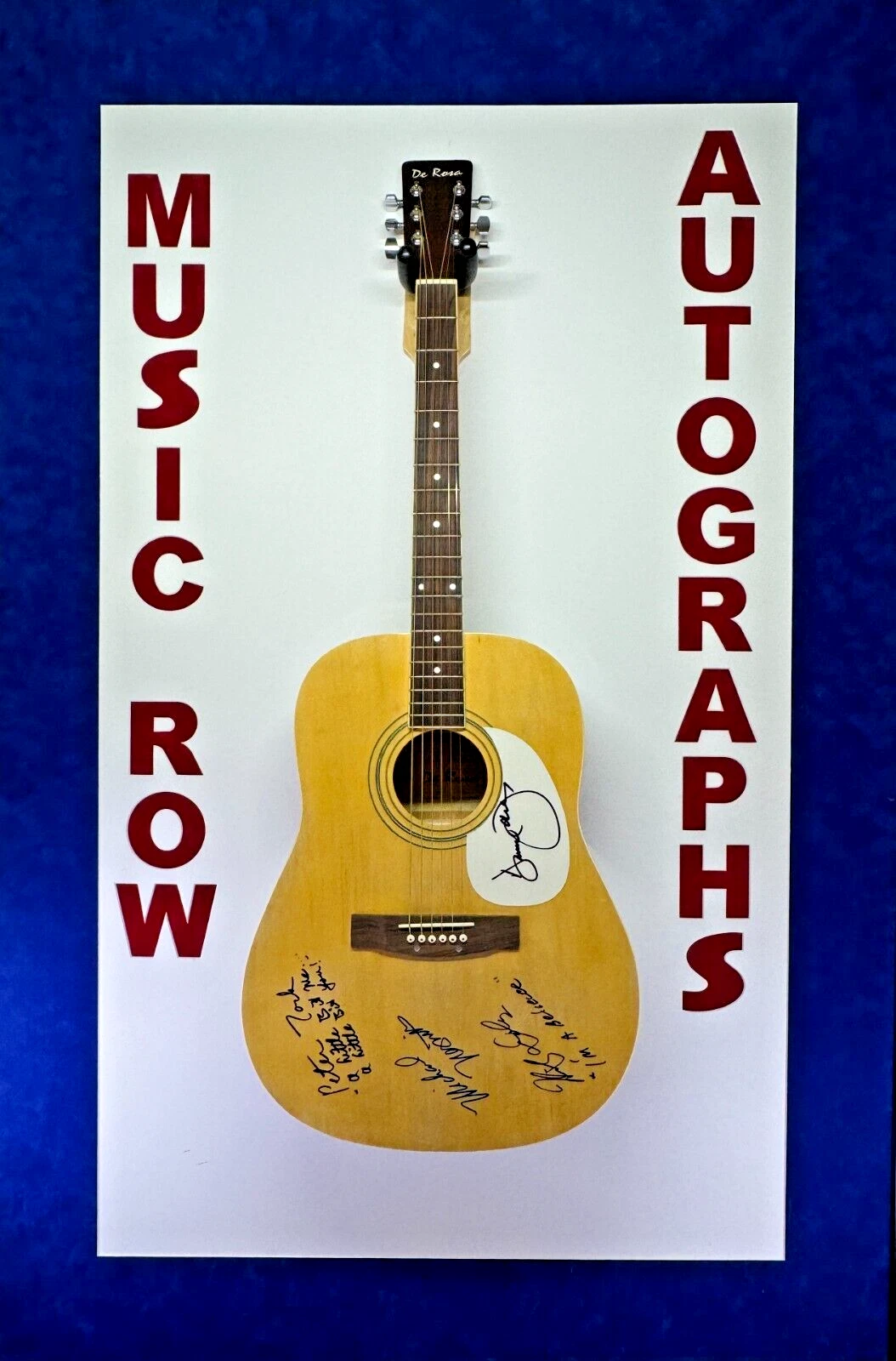 THE MONKEES Signed Autograph Acoustic Guitar JSA Nesmith Tork Dolenz Jones