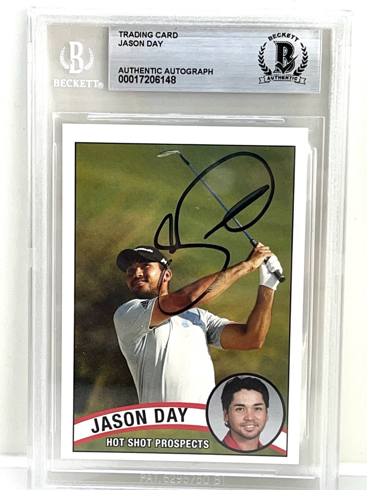 JASON DAY HAND SIGNED HOTSHOT PROSPECTS ROOKIE CARD SLABBED PGA GOLF BAS BECKETT