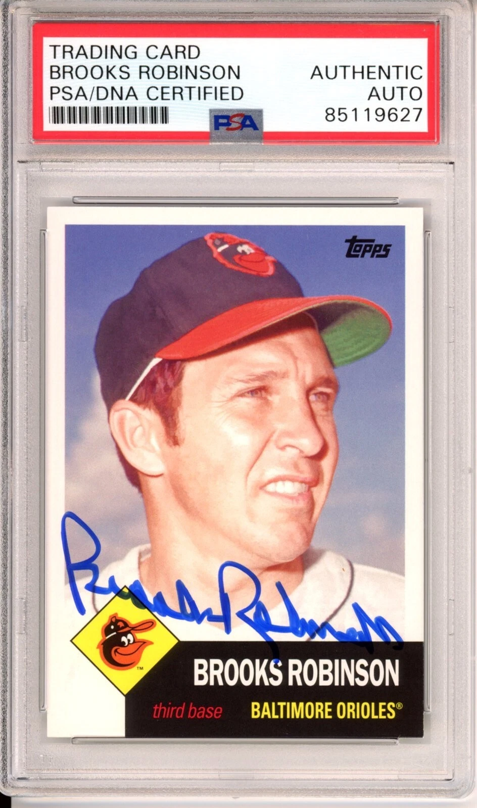 2016 Topps Archives Brooks Robinson Signed Card PSA DNA COA Autograph HOF