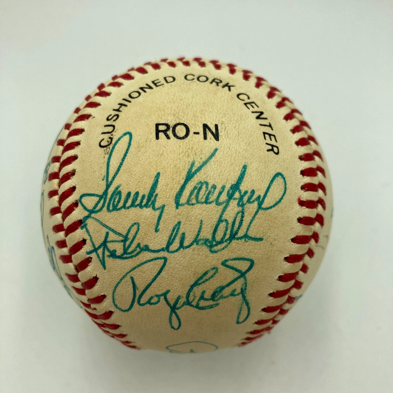 1955 BROOKLYN DODGERS WORLD SERIES CHAMPS TEAM SIGNED BASEBALL SANDY KOUFAX JSA COLLECTIBLE MEMORABILIA