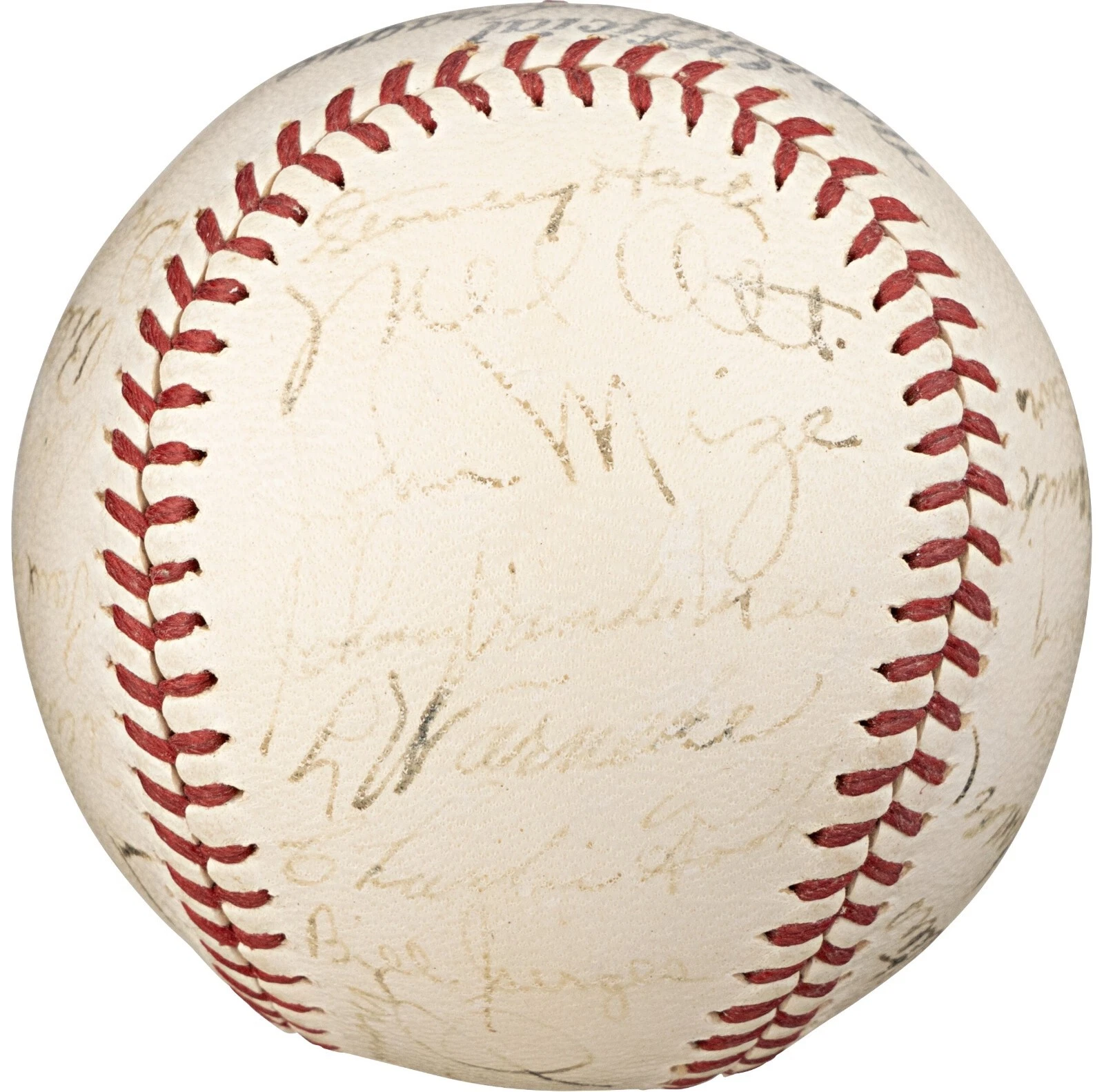 1939 ALL STAR GAME TEAM SIGNED BASEBALL 24 SIGS MEL OTT PSA DNA JSA & BAS COA COLLECTIBLE MEMORABILIA