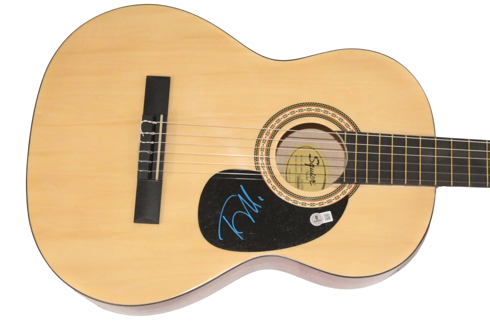 Tom Morello Signed Autograph Fender Acoustic Guitar Rage Against the Machine BAS