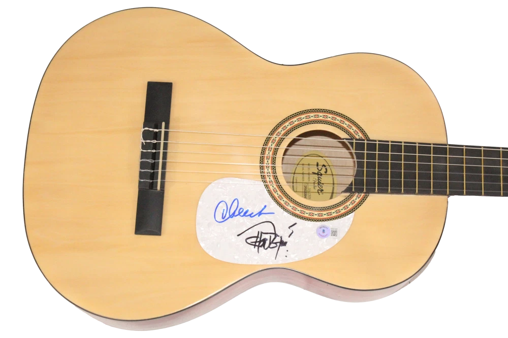 Cheech & Chong Dual Signed Autograph Fender Acoustic Guitar w/ Beckett COA