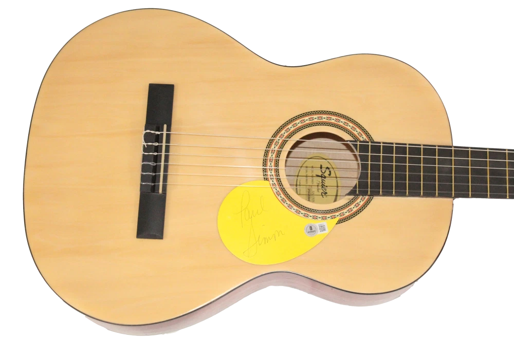 Paul Simon Signed Autograph Fender Acoustic Guitar - & Garfunkel w/ Beckett COA