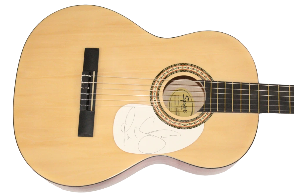 Paul Simon Signed Autograph Fender Acoustic Guitar - Garfunkel w/ Beckett COA