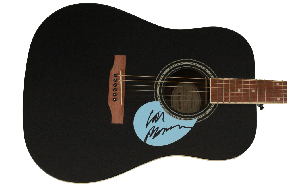 Van Morrison Signed Autograph Epiphone Acoustic Guitar Moondance w/ Beckett COA