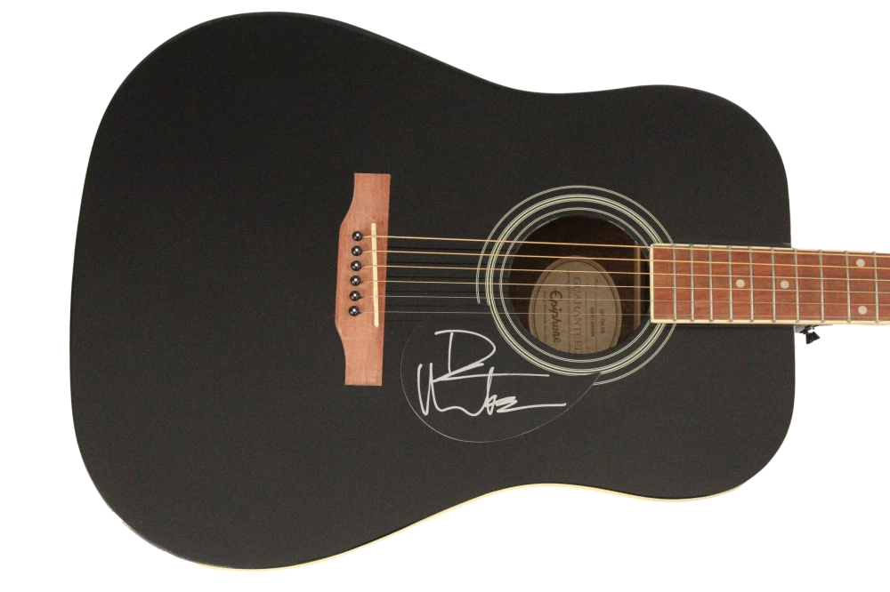 Dave Matthews Signed Autograph Gibson Epiphone Acoustic Guitar Band Beckett COA