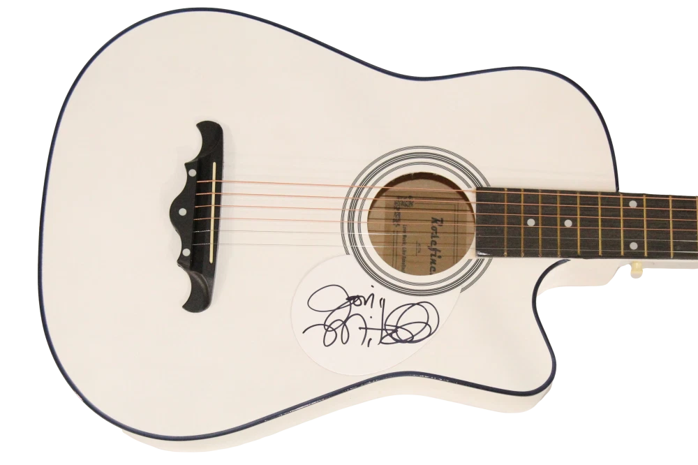 Joni Mitchell Signed Autograph Acoustic Guitar - Folk Rock Icon w/ JSA COA