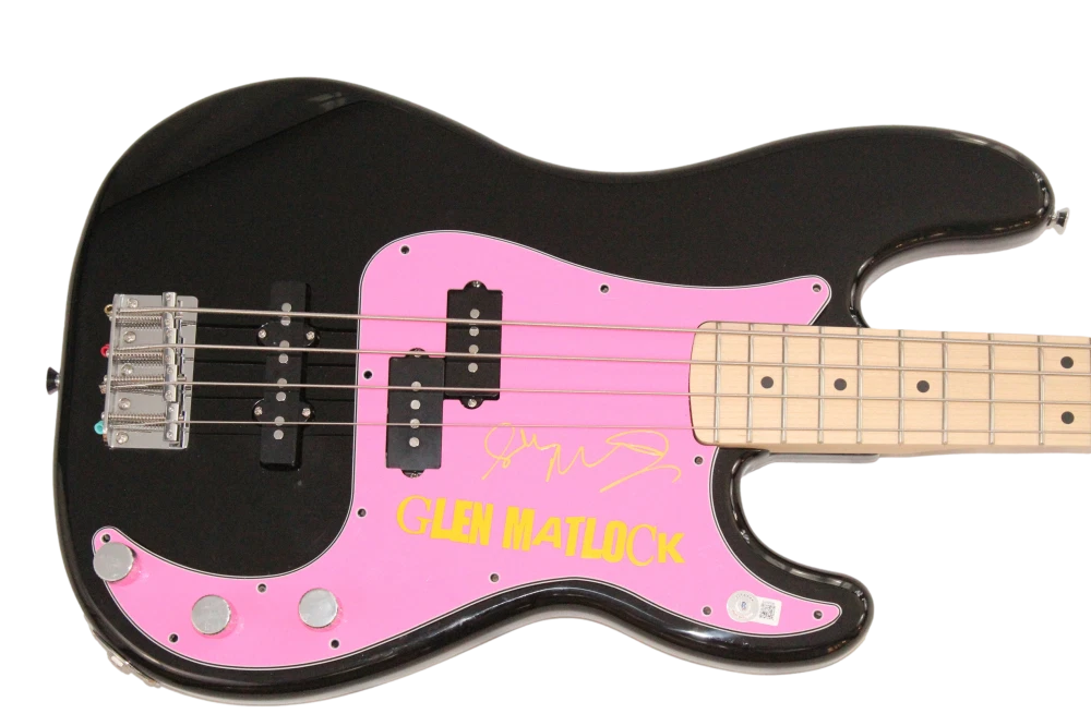 Glen Matlock Sex Pistols Signed Autograph Custom Fender Bass Guitar Beckett COA