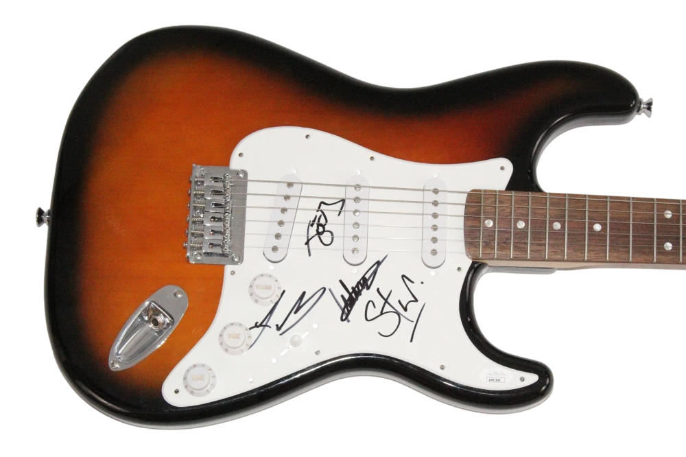 King Gizzard & the Lizard Wizard Band x4 Signed Autograph Fender Guitar JSA COA