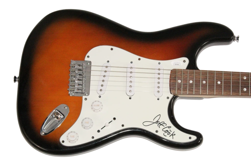 Jeff Cook Alabama Signed Autograph Fender Guitar - Mountain Music w/ JSA COA