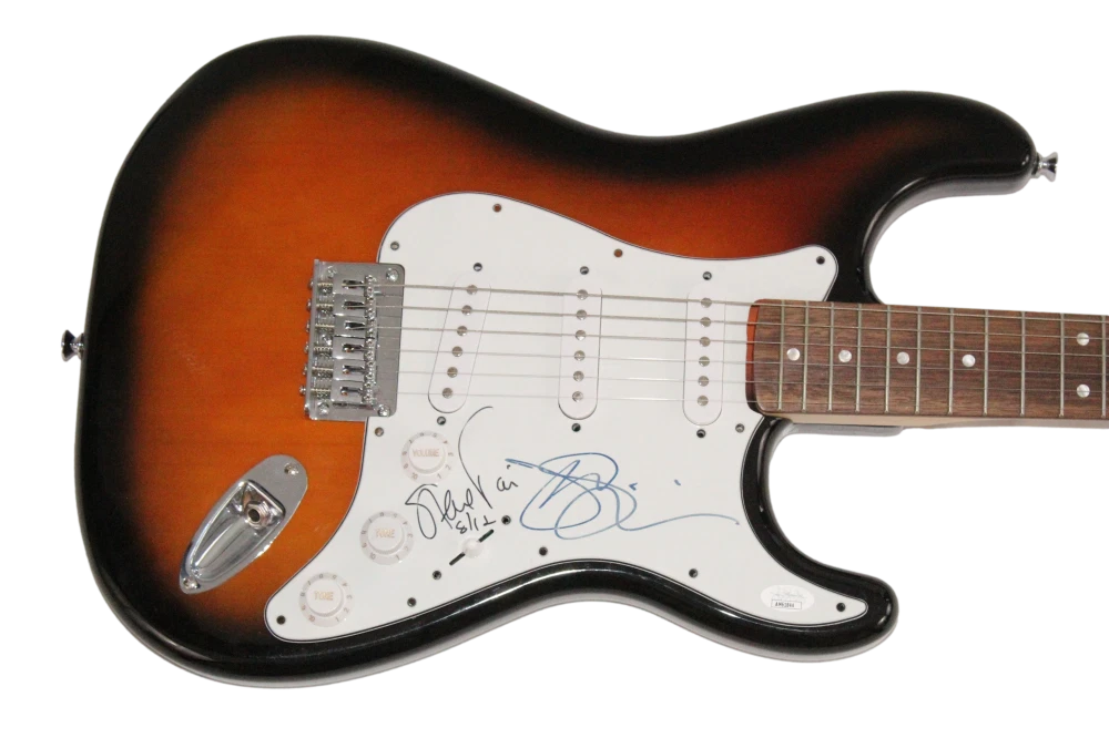 Joe Satriani & Steve Vai Dual Signed Autograph Fender Electric Guitar w/ JSA COA