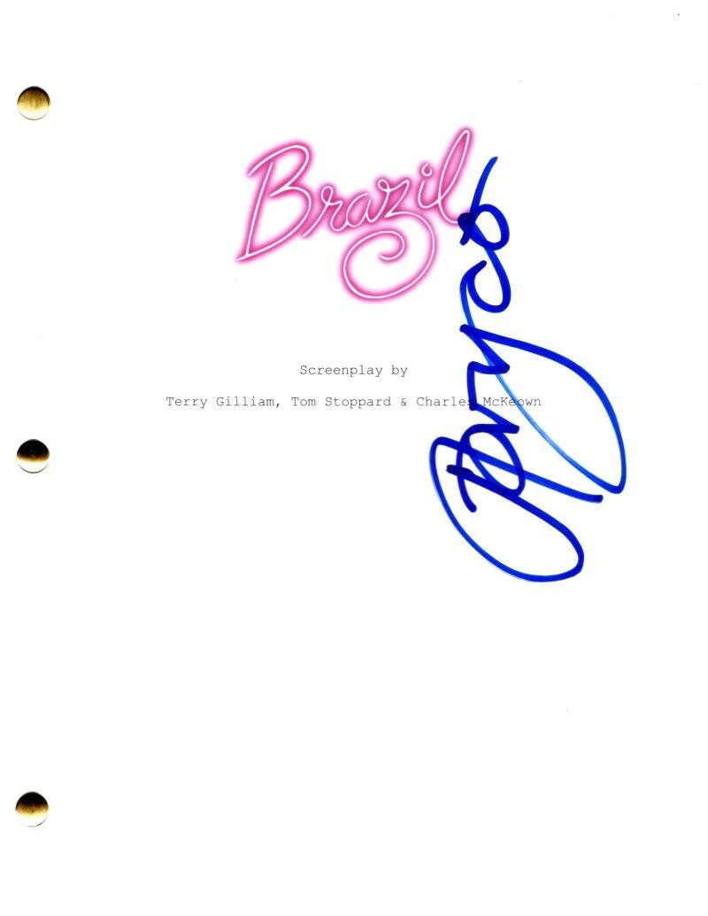 Jonathan Pryce Signed Autograph Terry Gilliam 's Brazil Movie Script Screenplay