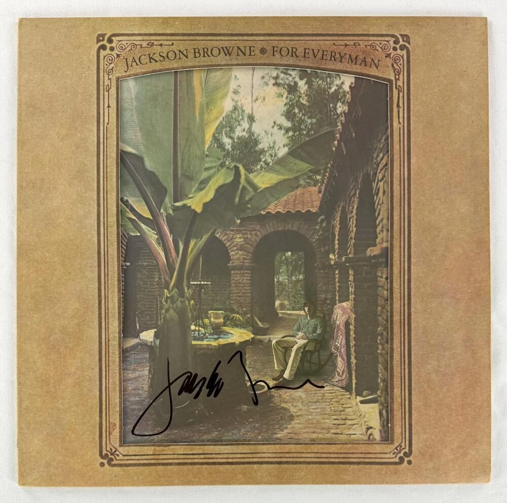 Jackson Brown Signed Autograph Album Vinyl Record LP For Everyman w/ Beckett COA