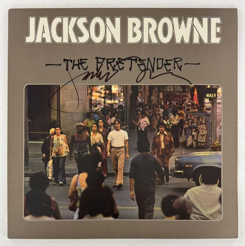 Jackson Brown Signed Autograph Album Vinyl Record LP - The Pretender Beckett COA