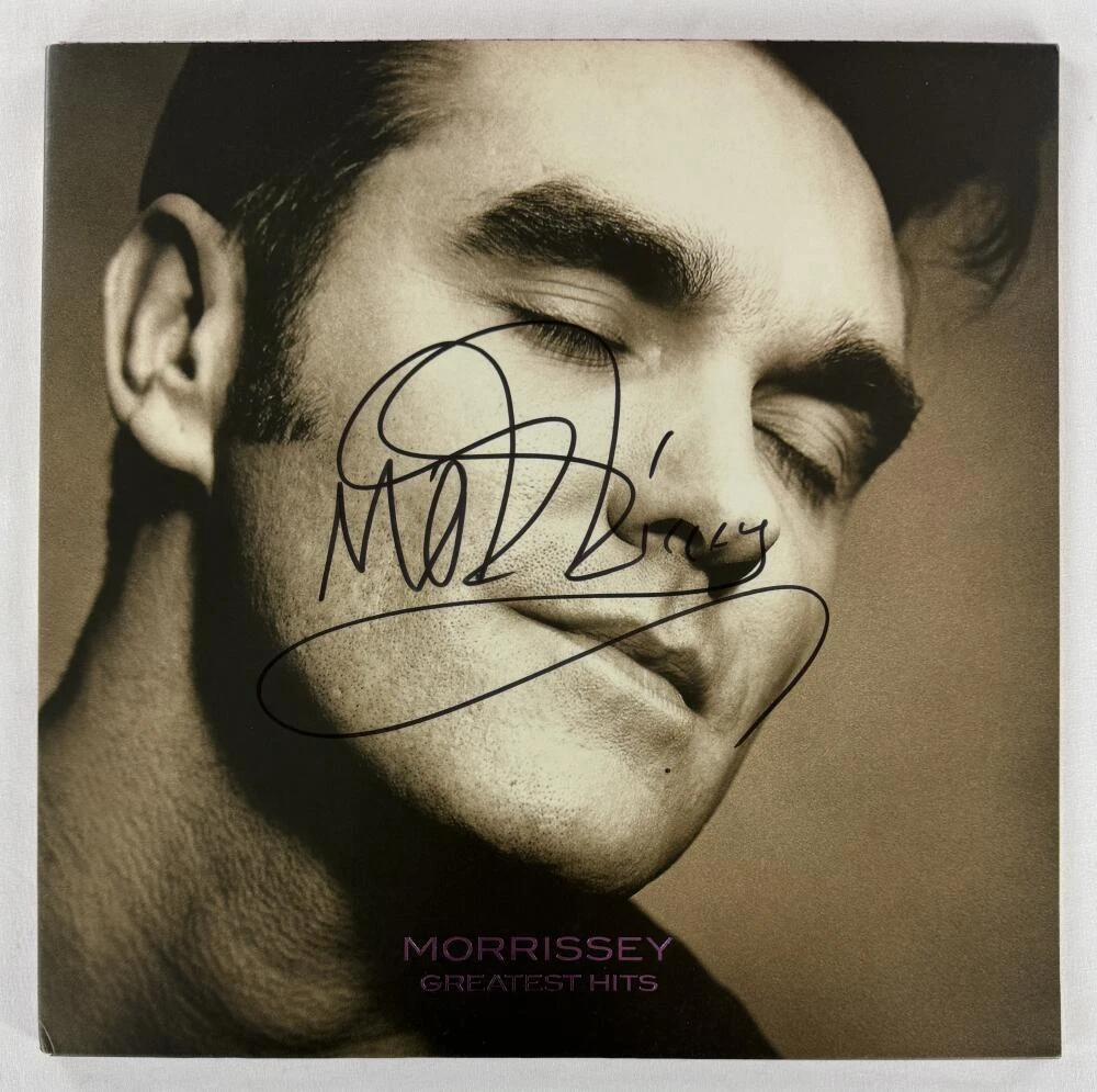 Morrissey The Smiths Signed Autograph Album Vinyl Record Greatest Hits - JSA COA