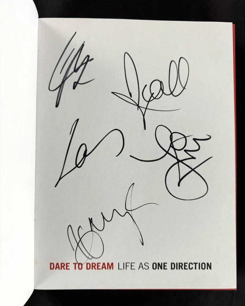One Direction Full Band x5 Signed Autograph Book - Harry Styles Liam Payne + JSA
