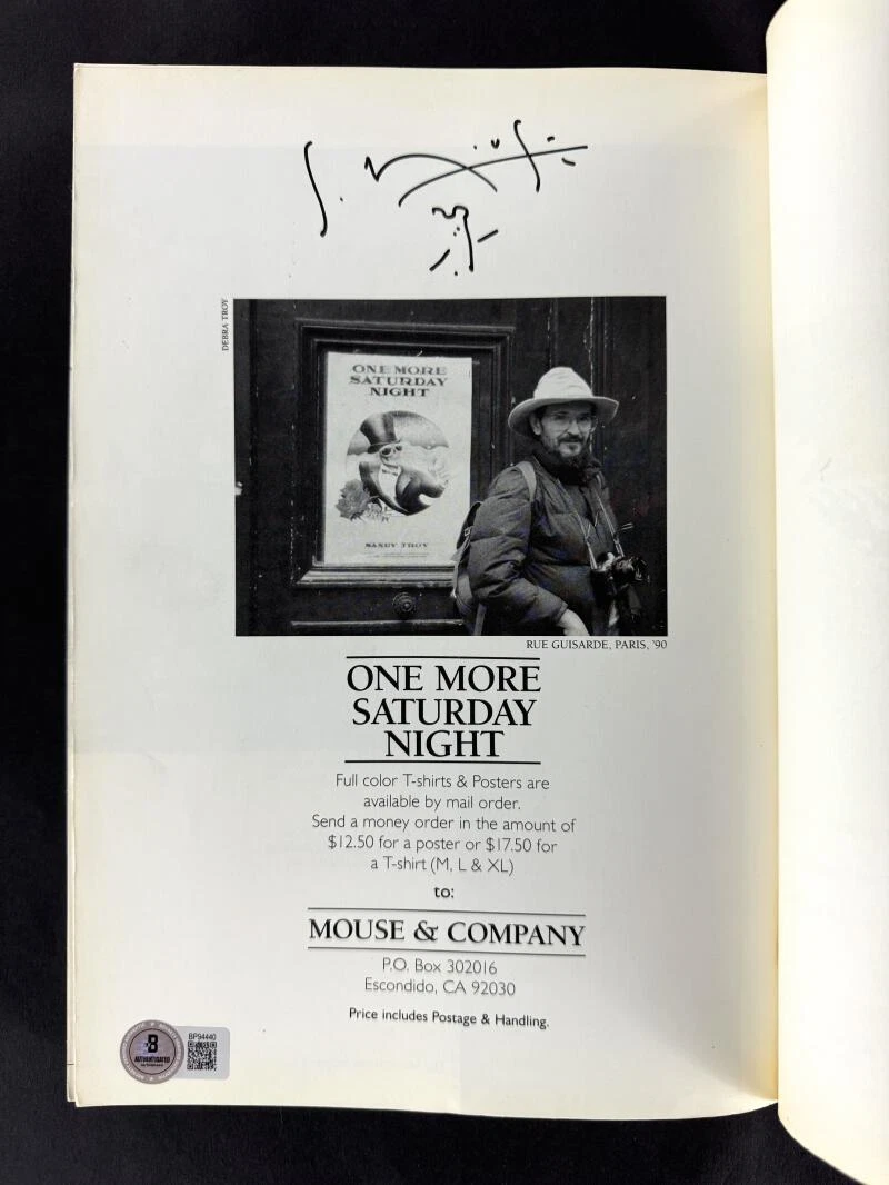 Stanley Mouse Grateful Dead Signed Autograph One More Saturday Night Book w/ BAS