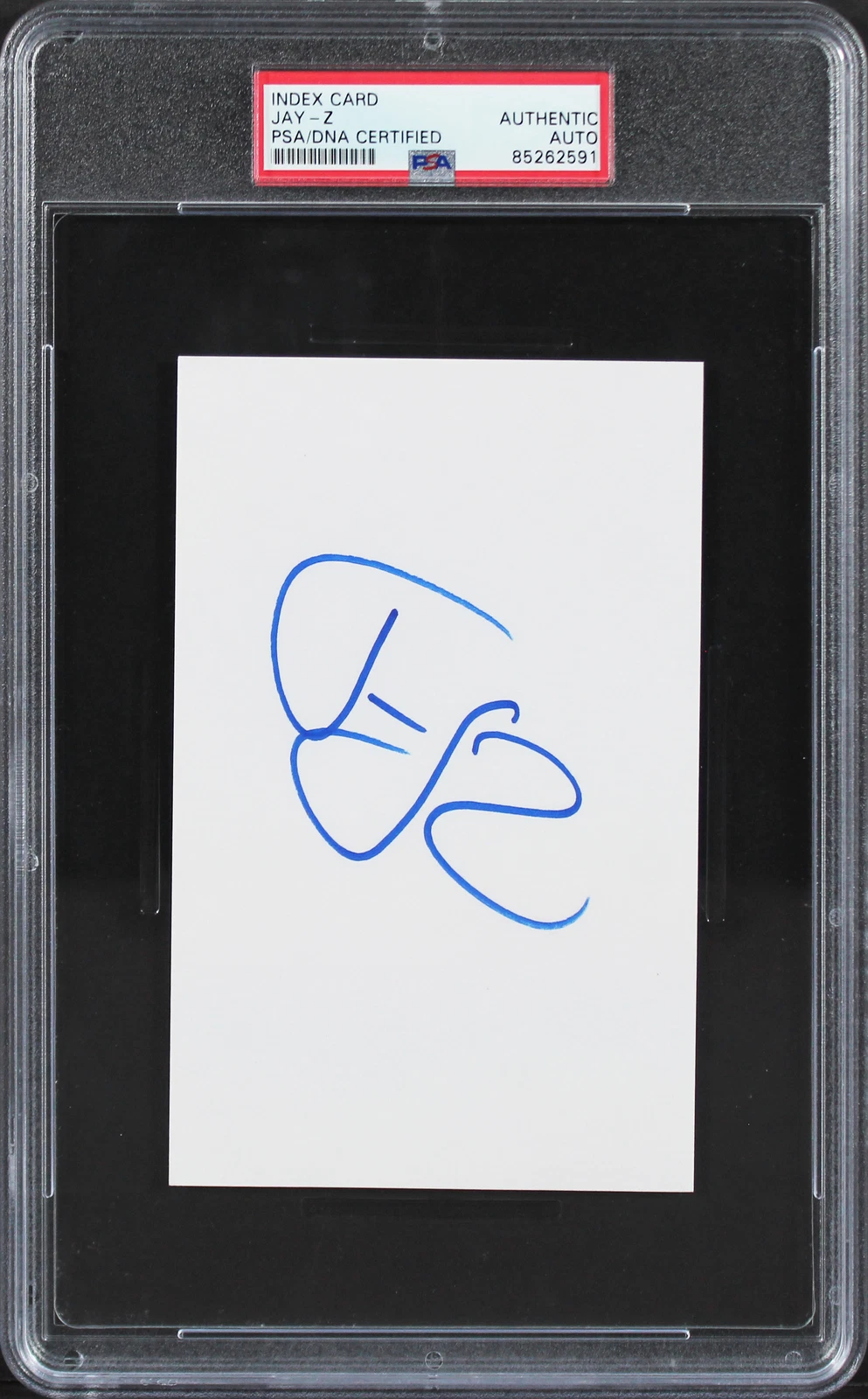 Jay-Z Authentic Signed 4x6 Index Card Autographed PSA/DNA Slabbed