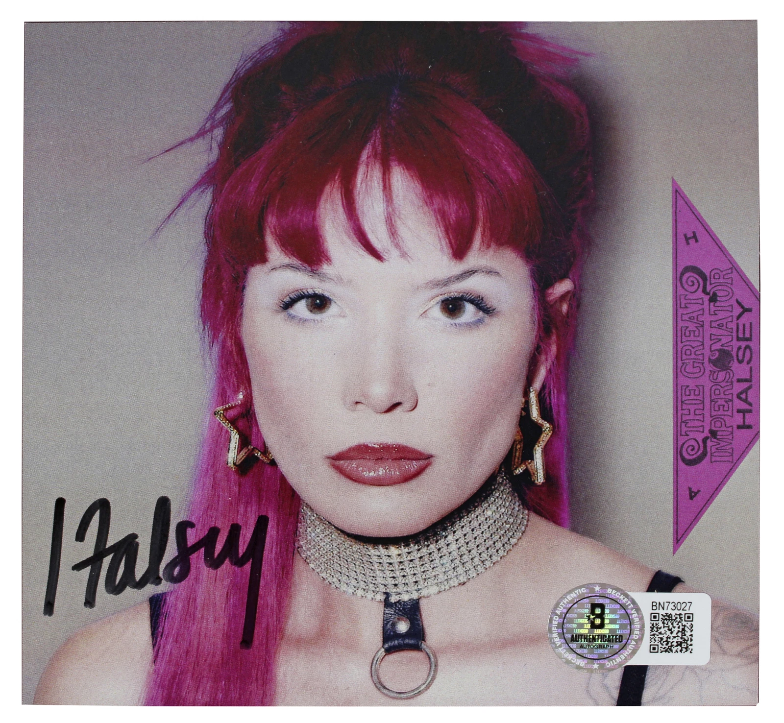 Halsey Authentic Signed The Great Impersonator CD Insert w/ Disk Autographed BAS