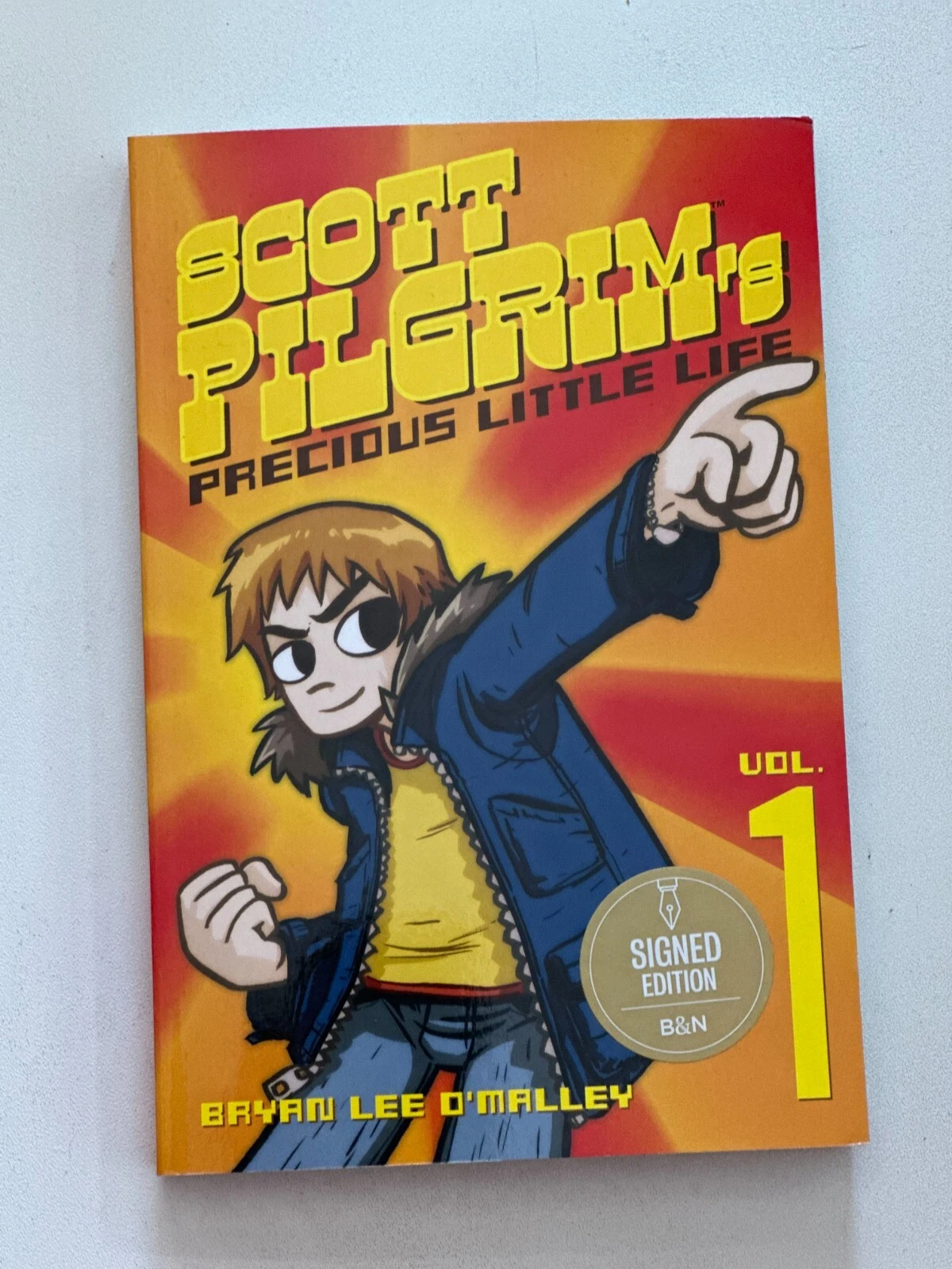 BRIAN LEE O'MALLEY SIGNED SCOTT PILGRIM PRECIOUS LITTLE LIES VOL 1 AUTOGRAPH