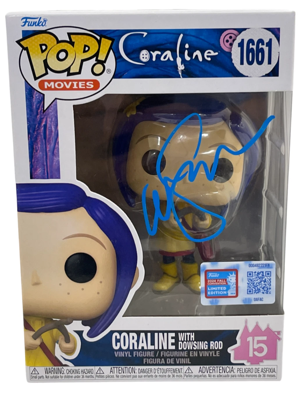 Neil Gaiman Signed Coraline Funko 1661 Authentic Autograph Beckett