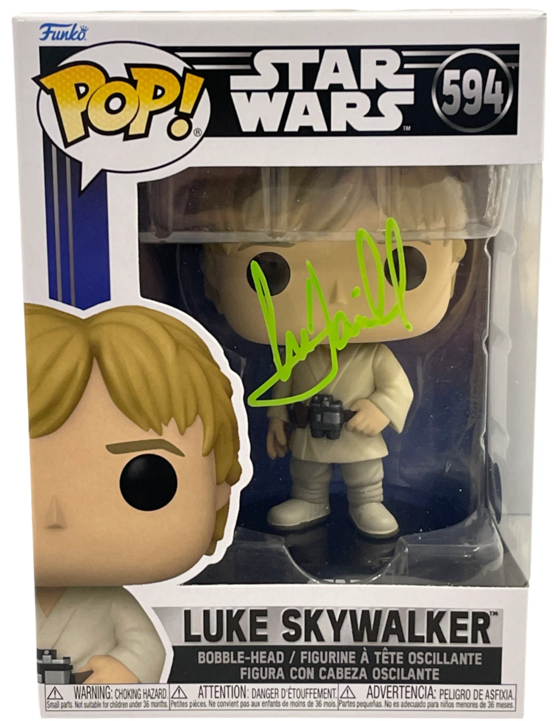 Mark Hamill Signed Luke Skywalker Funko Star Wars Autograph Beckett LOA