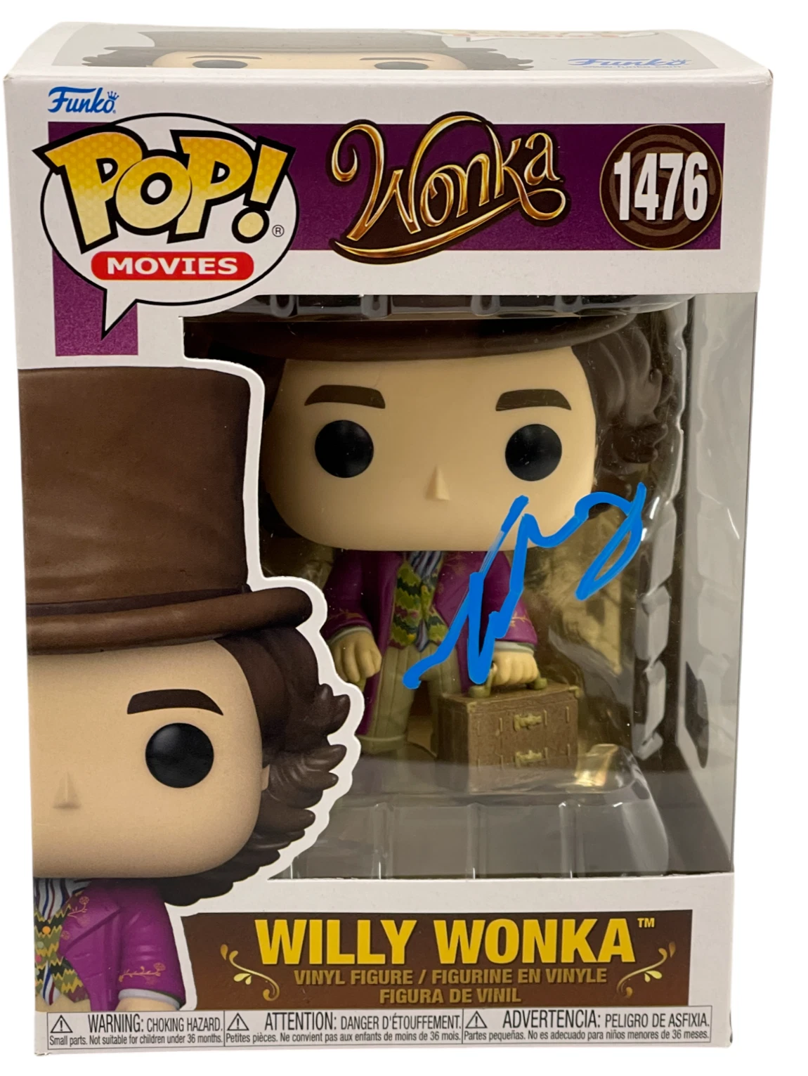 Timothée Chalamet Signed Willy Wonka Funko Authentic Autograph Beckett