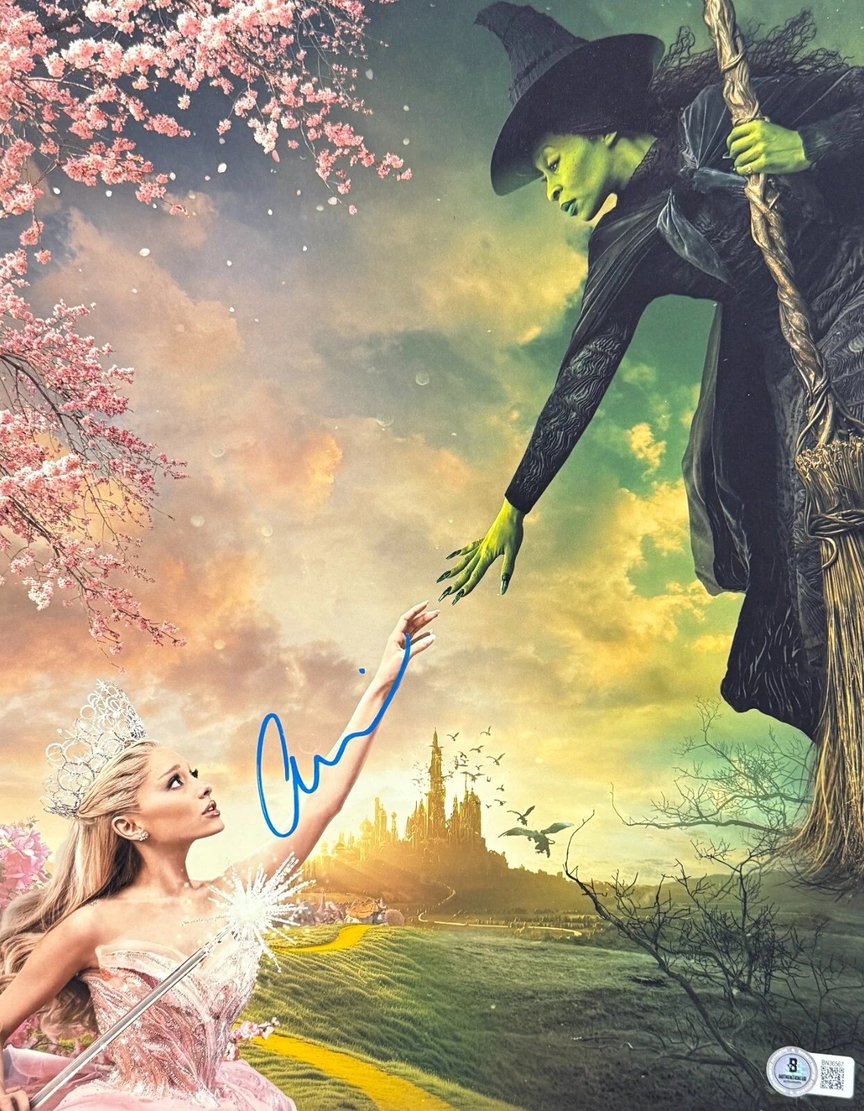 Ariana Grande Signed 11x14 Photo Glinda Wicked Authentic Autograph Beckett