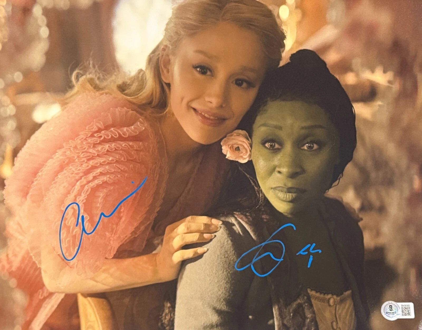 Ariana Grande Cynthia Erivo Signed 11x14 Photo Wicked Autograph Beckett